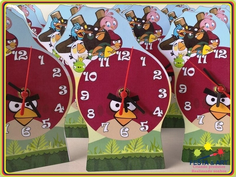 Relógio corte especial - Angry Birds