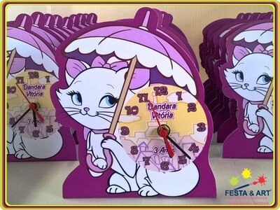 Relógio corte especial - Gata Marrie