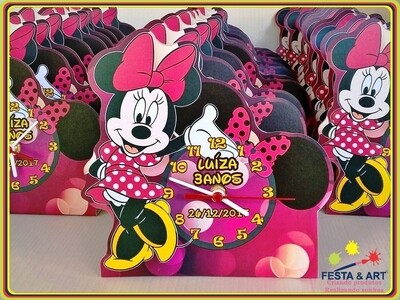 Relógio corte especial - Minnie