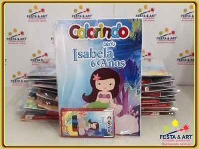 Revista de Colorir - Pequena Sereia