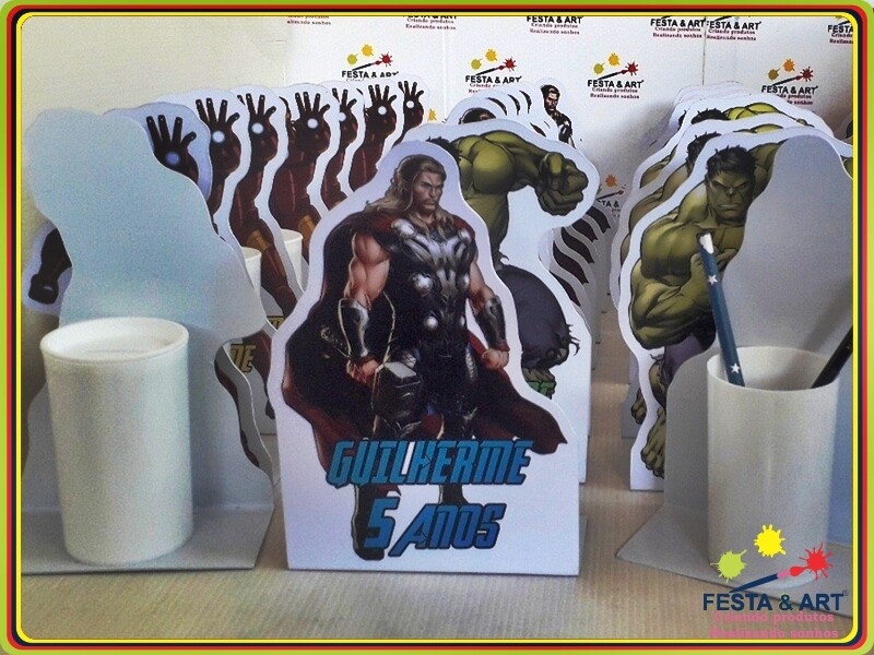 Centro de mesa Cofre - Vingadores