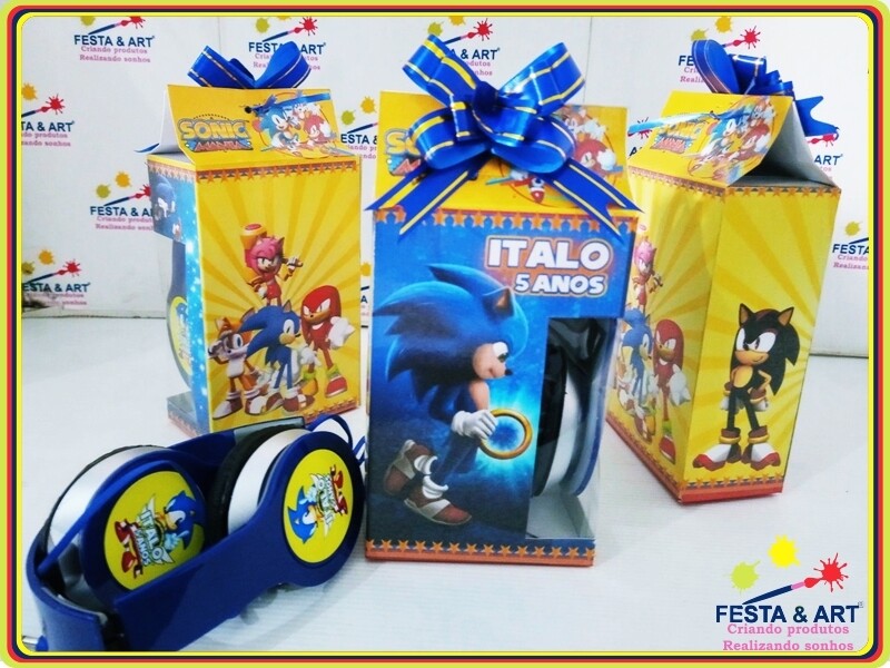 Fone de ouvido Personalizado - Sonic