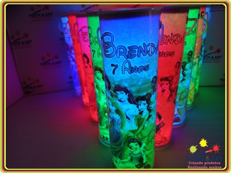 Luminária centro de mesa -  Princesas