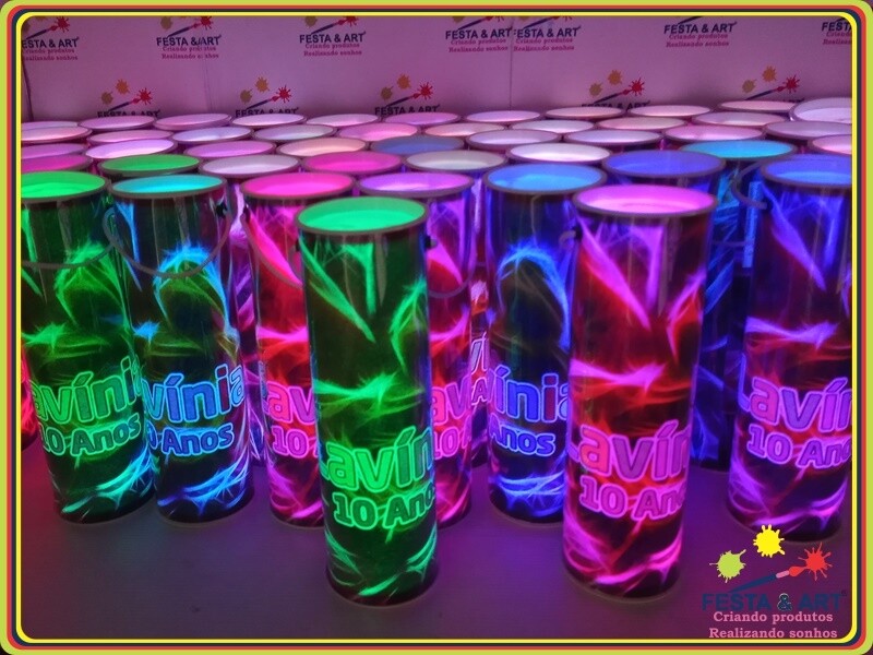 Luminária centro de mesa - Neon