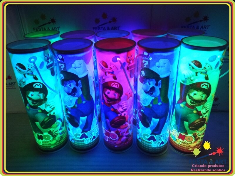 Luminária centro de mesa - Super Mario