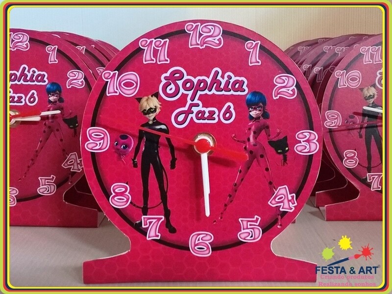 Relógio Redondo - Lady Bug