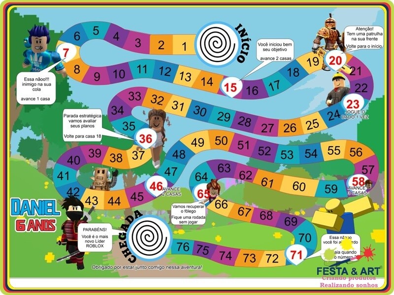 Jogo de Tabuleiro 32x45 cm- Roblox
