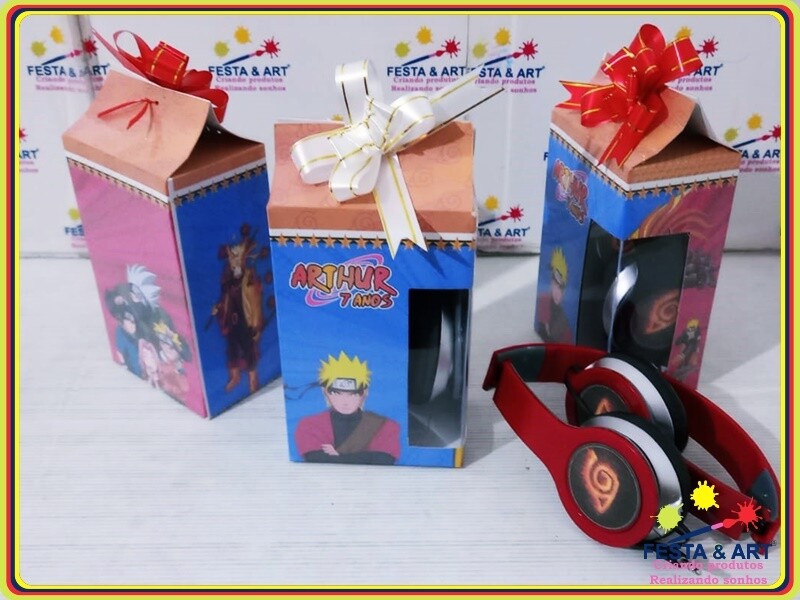 Fone de ouvido Personalizado - Naruto