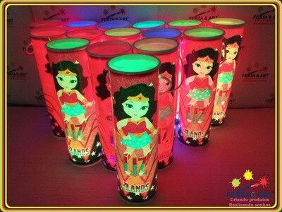 Luminária centro de mesa -  Mulher Maravilha