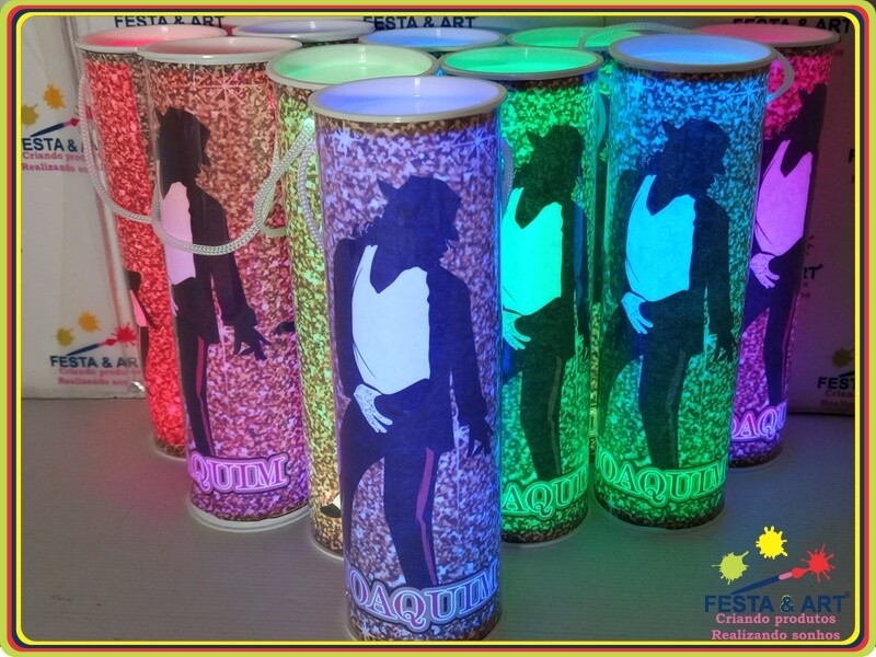 Luminária centro de mesa - Michael Jackson