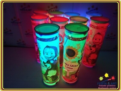 Luminária centro de mesa - Masha e o urso