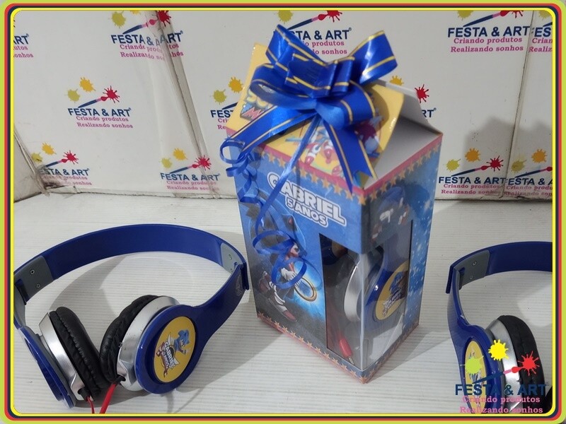 Caixa Fone de Ouvido - Sonic