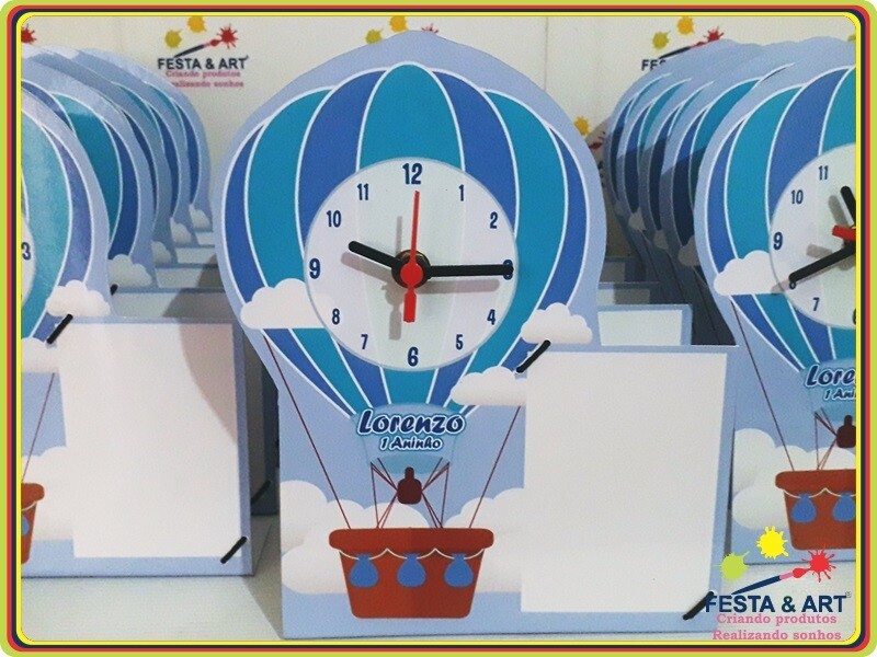 Relógio Porta Retrato - Balão