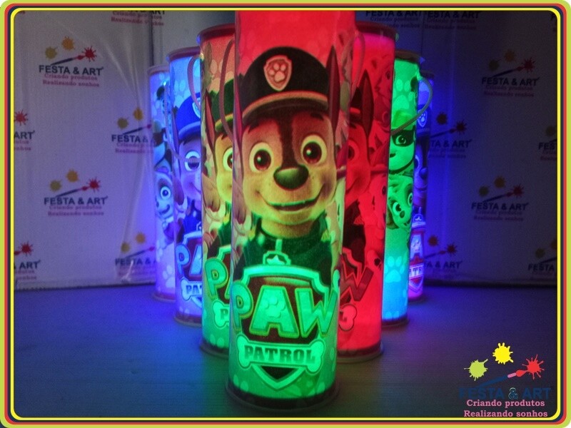 Luminária centro de mesa -  Patrulha canina