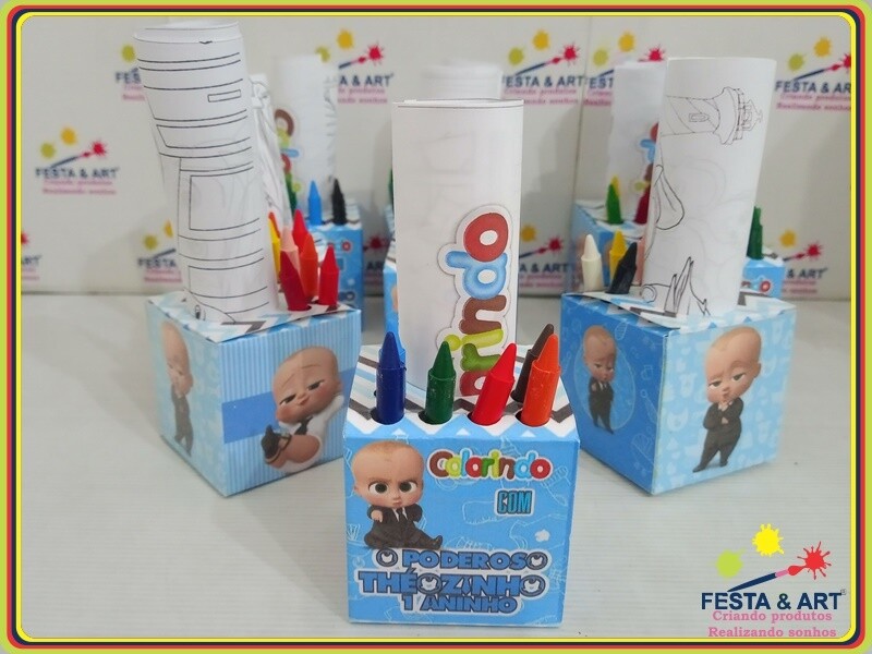Caixinha para kit colorir cubo  - Patrulha canina