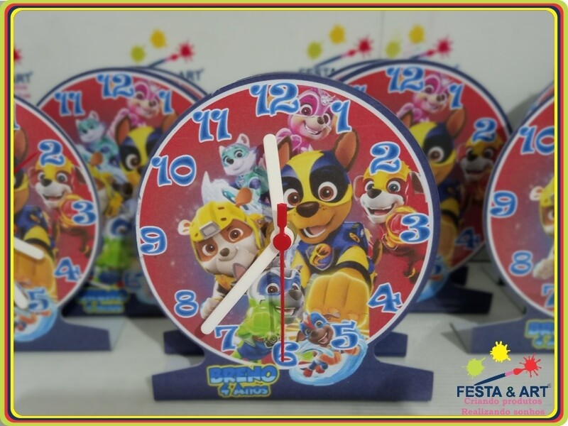 Relógio Redondo - Patrulha Canina
