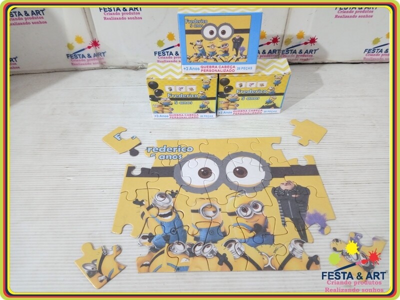 Quebra cabeça 28 peças - Minions