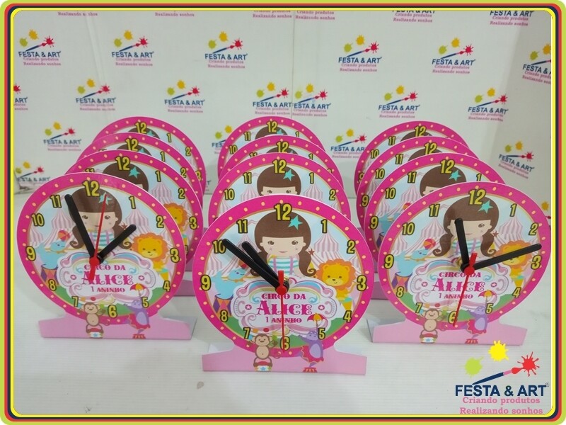 Relógio Redondo - Circo