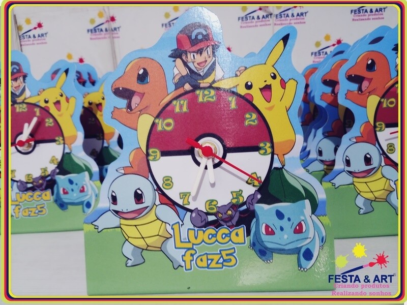 Relógio corte especial - Pokemon