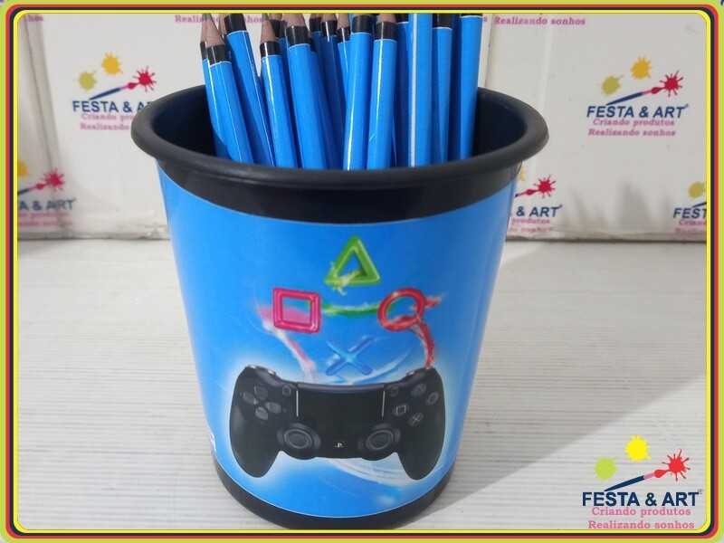 Kit 30 lápis + Baldinho - Game