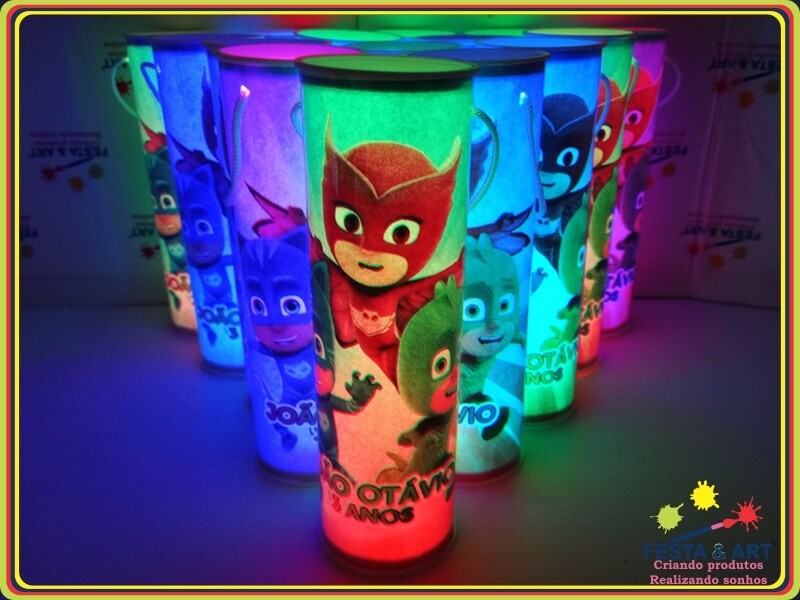 Luminária centro de mesa -PJ Masks