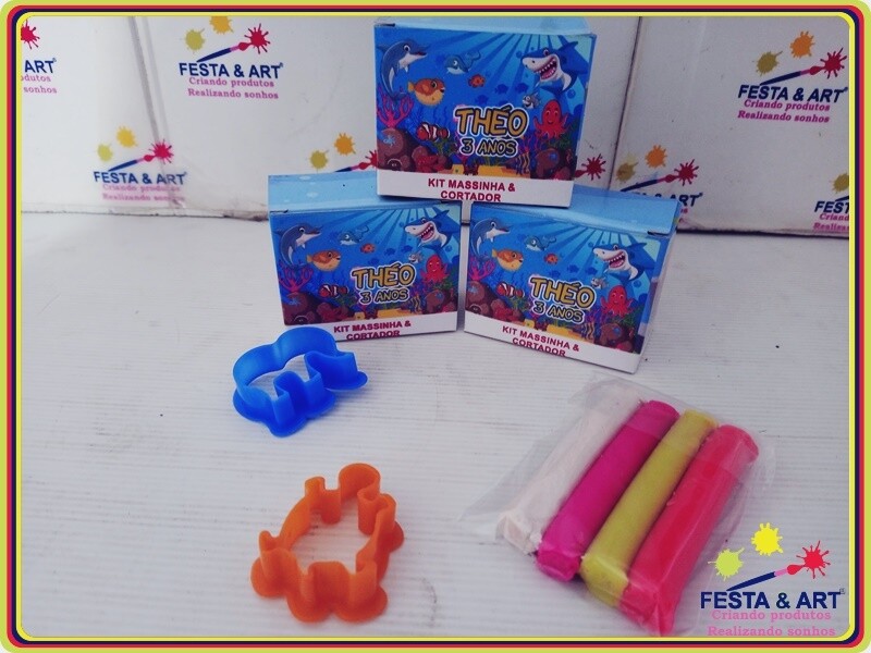Kit Massinha e cortador - Fundo do mar