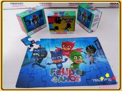 Quebra cabeça 28 peças - PJ Masks