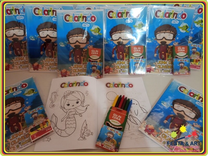 Revista de Colorir - Fundo do Mar