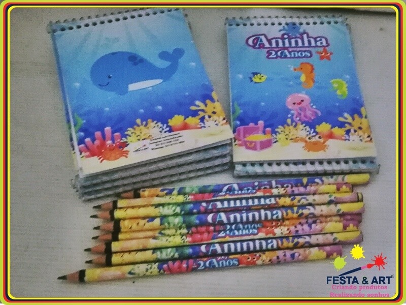 Bloco de Anotações - Fundo do Mar