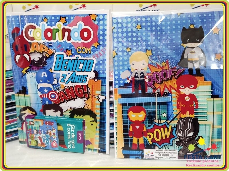 Revista de Colorir - Vingadores