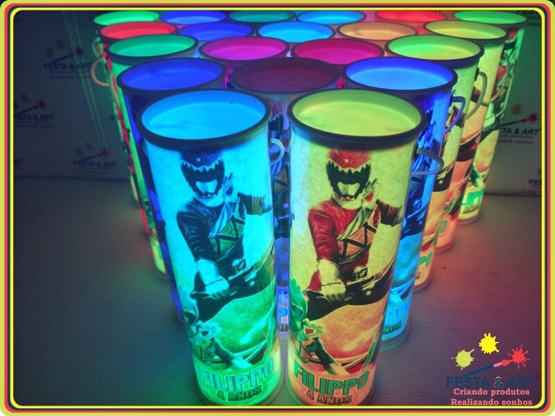 Luminária centro de mesa -  Power Rangers