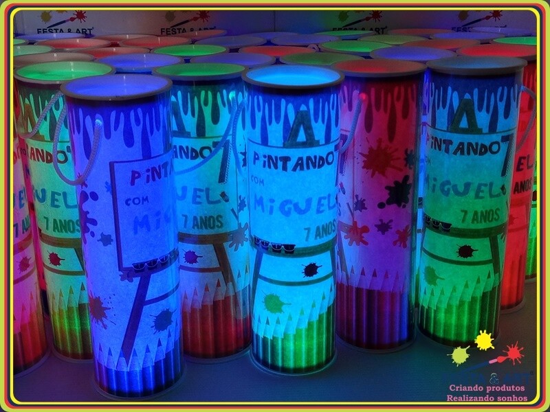 Luminária centro de mesa -  Pintando o 7