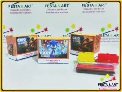 Kit Massinha e cortador - Sonic