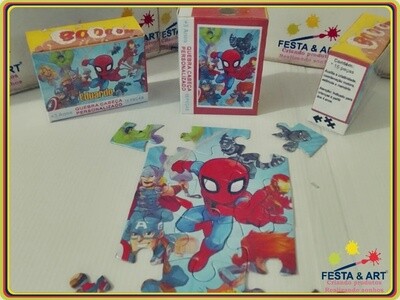 Quebra cabeça 15 peças - Homem Aranha