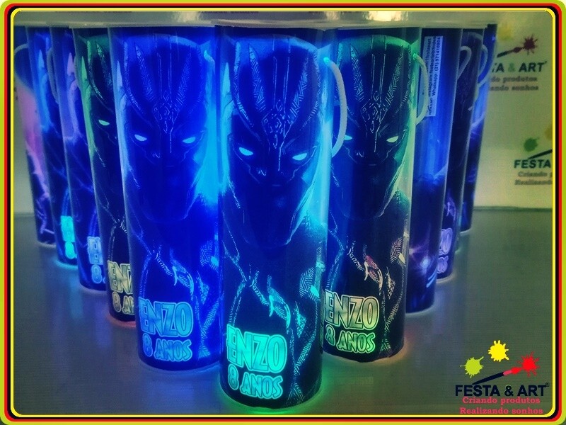 Luminária centro de mesa -  Pantera Negra