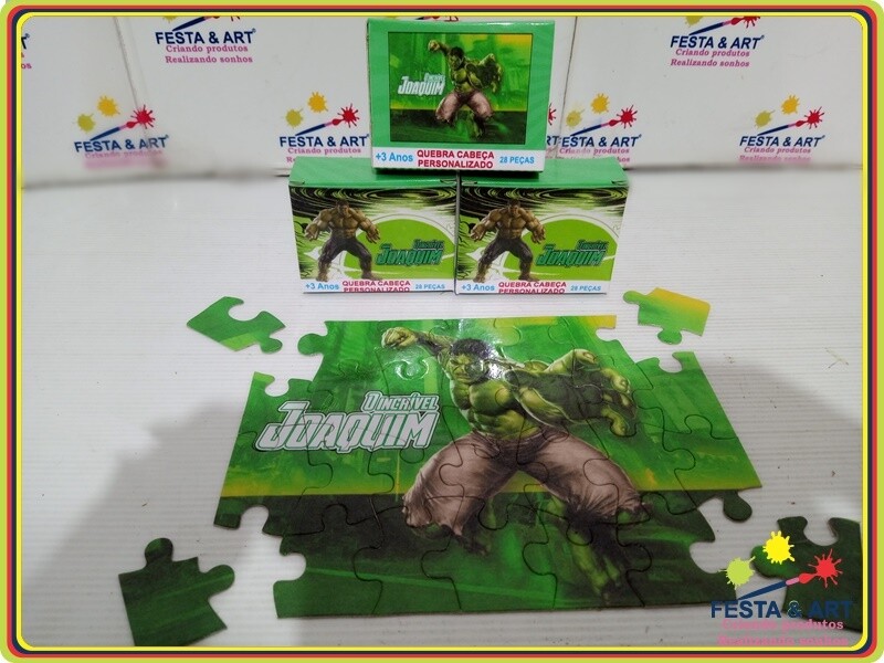 Quebra cabeça 28 peças - Hulk