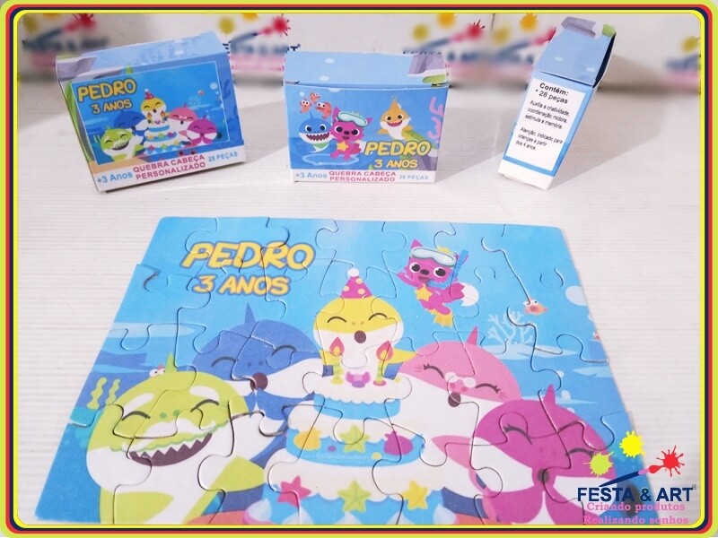 Quebra cabeça 28 peças - Baby Shark