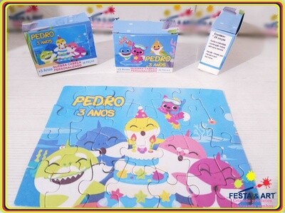 Quebra cabeça 28 peças - Baby Shark