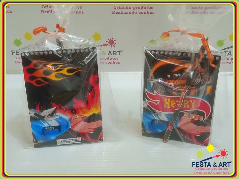 Bloco de Anotações -Hot wheels