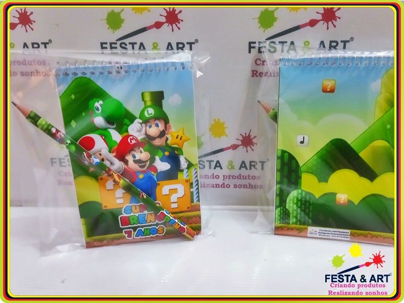 Bloco de Anotações - Super Mario