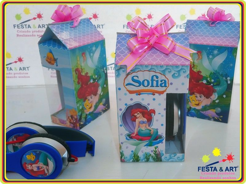 Fone de ouvido Personalizado - Pequena Sereia