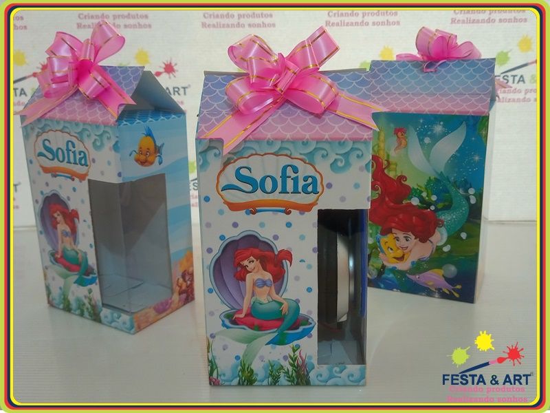 Caixa Fone de Ouvido - Pequena sereia