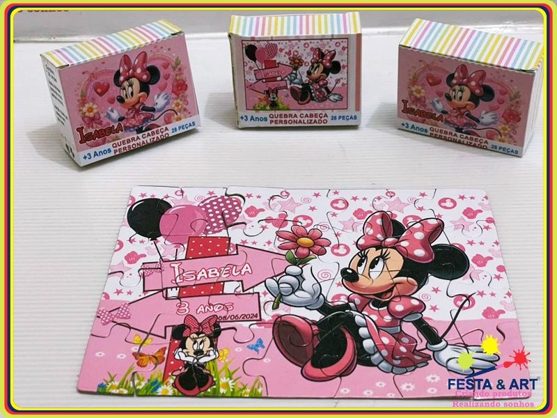 Quebra cabeça 28 peças - Minnie