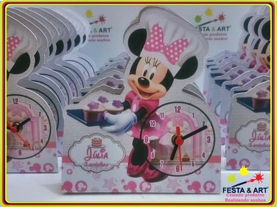 Relógio corte especial - Minnie Confeiteira