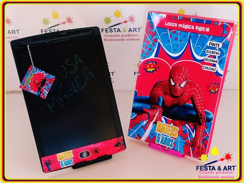 Lousa mágica digital personalizada - Homem aranha