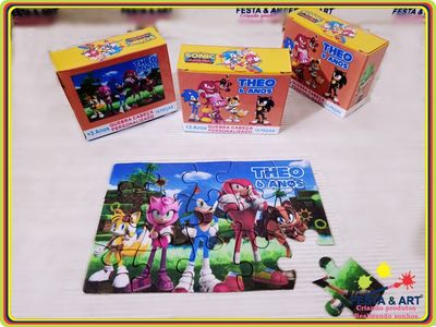 Quebra cabeça 15 peças - Sonic