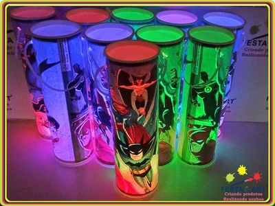 Luminária centro de mesa -  Liga da Justiça