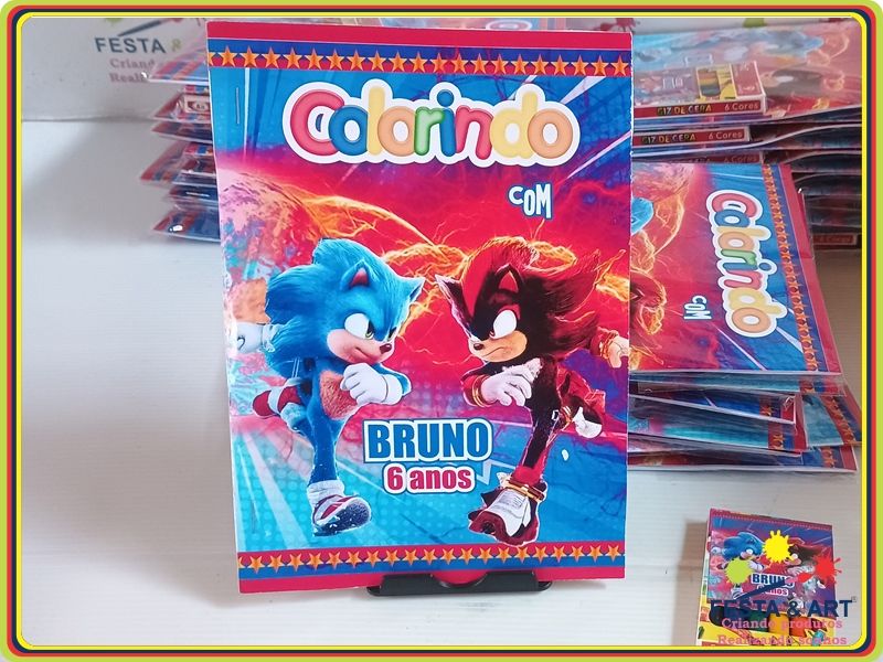 Revista de Colorir - Sonic