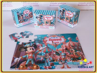 Quebra cabeça 28 peças - Mickey circo