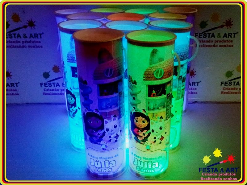 Luminária centro de mesa -  A casa mágica da Gabi